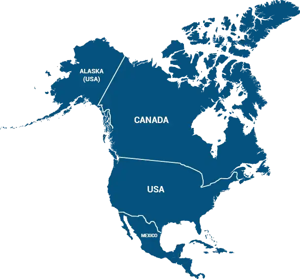 Map of North America