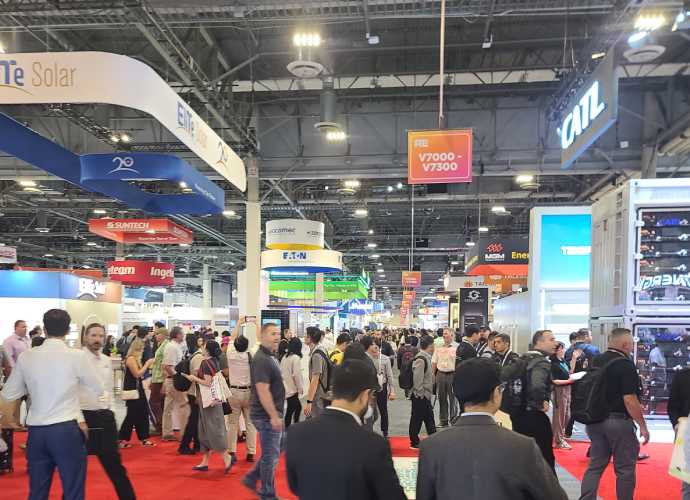 Attendees at Re+ Expo 2025, showcasing renewable energy innovations. Attendees at Re+ Expo 2025, showcasing renewable energy innovations.