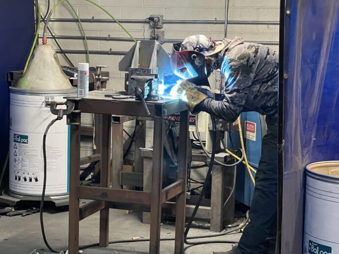 Welding During Pic PowerBrace